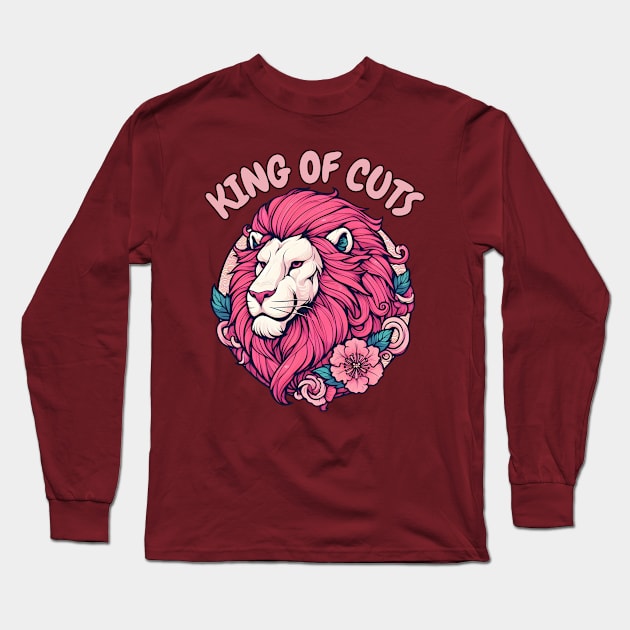 Lion Hairstylist Long Sleeve T-Shirt by Japanese Fever